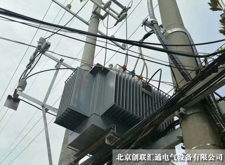 石家庄某小区10kv杆上油浸式变压器 石家庄某小区10kv杆上油浸式变压器
